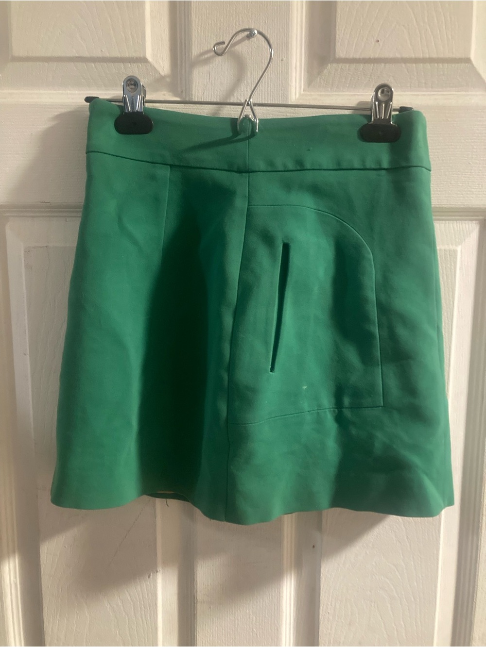 Zara Emerald Green A-Line Mini Skirt